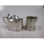 A Georgian silver christening mug,