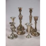 Two pairs of candlesticks