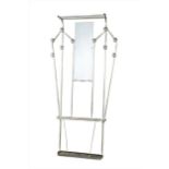 A mid-20th century aluminium hall stand,