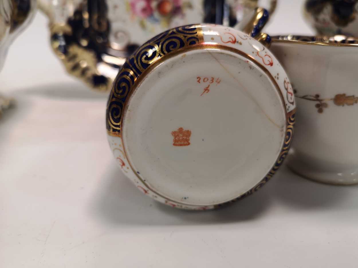 A Victorian Staffordshire pottery part tea service and various Imari porcelain - Image 2 of 2