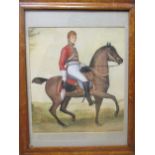 An officer ln horseback from the Queen's Own Dragoons 1808, inscribed and signed lower left and