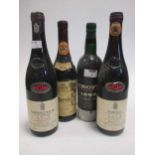 Croft 1963 port one bottle and three various wines (4)