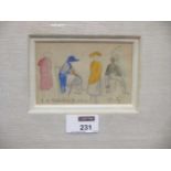 Emmanuel Charles Louis Benezit (1887-1975) 'Vichy Figures I', signed and dated '1920' Provenance;