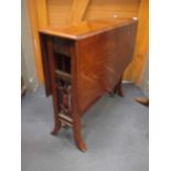 An Edwardian mahogany pembroke table, 69 x 81 x 101cm (open)