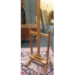 A 20th century oak easel