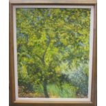 British 20th century, A Waterhouse, the lemon tree, oil on canvas 80 x 63.5cm