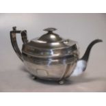 A Regency silver teapot