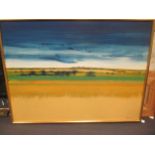 David Humphreys (British, b.1937) 'Landscape', signed, oil on board, 90 x 120cm
