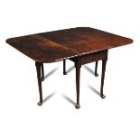 An 18th century mahogany rectangular gateleg dining table,