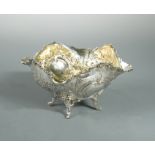 An Edward VII silver fruit bowl,