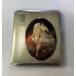 A George VI silver pocket cigarette case,