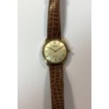 Bernex - A gentleman's 9ct gold 'Barracuda' wristwatch,