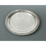 A George III silver dinner plate,