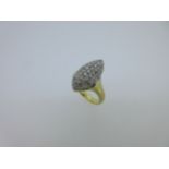 A navette shaped diamond ring,