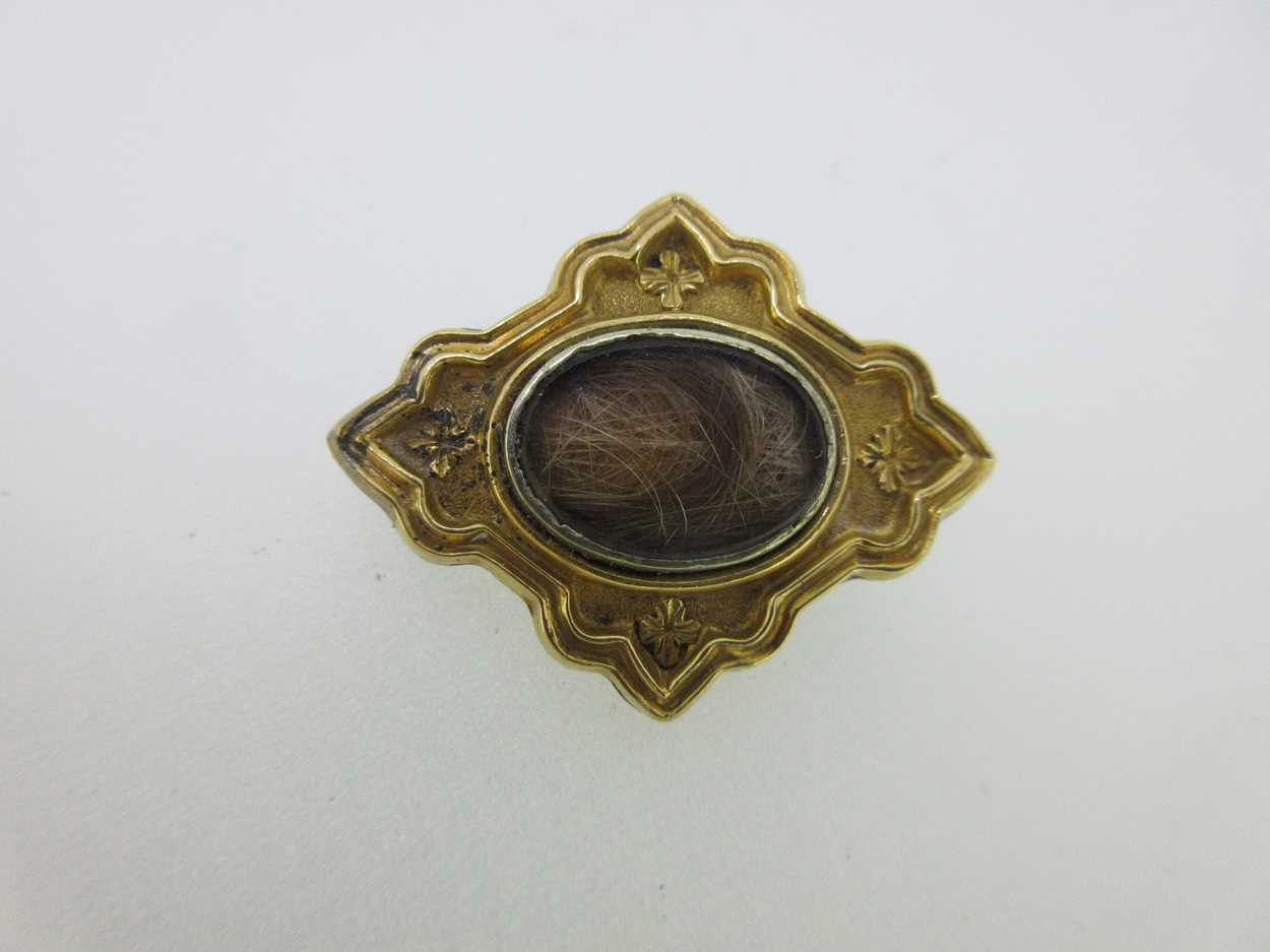 A William IV memorial brooch and two other antique brooches, - Image 4 of 8