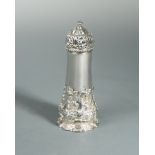 A Victorian silver caster,