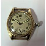 Rolex - A gentleman's 9ct gold 'Oyster' wristwatch head,