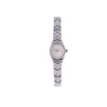 Rolex - A lady's stainless steel 'Oyster Perpetual' wristwatch,