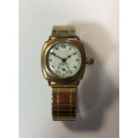 Harrop - A rare gentleman's 9ct gold 'Submarine' wristwatch,