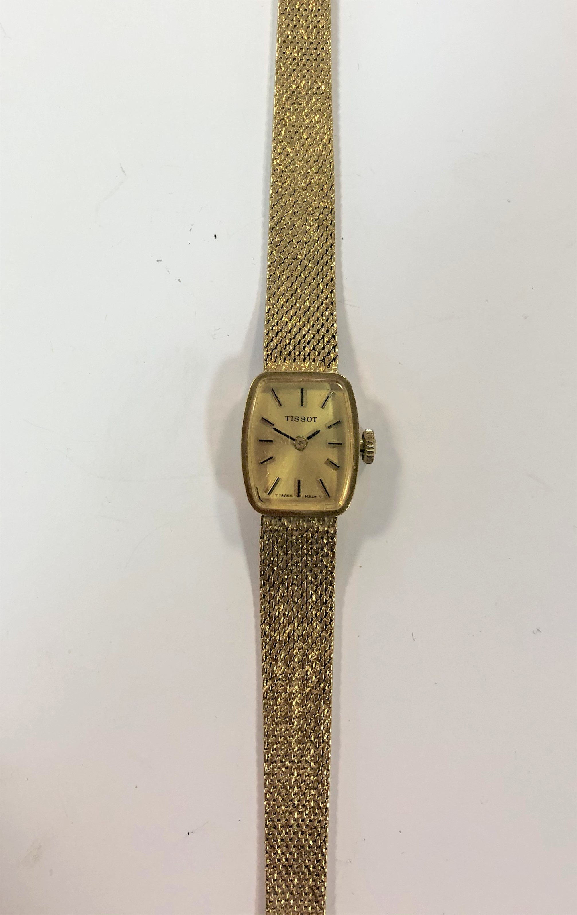 Tissot - A lady's 9ct gold wristwatch,