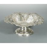 A Victorian silver standing dish,