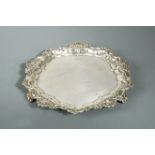 An Edward VII silver salver,