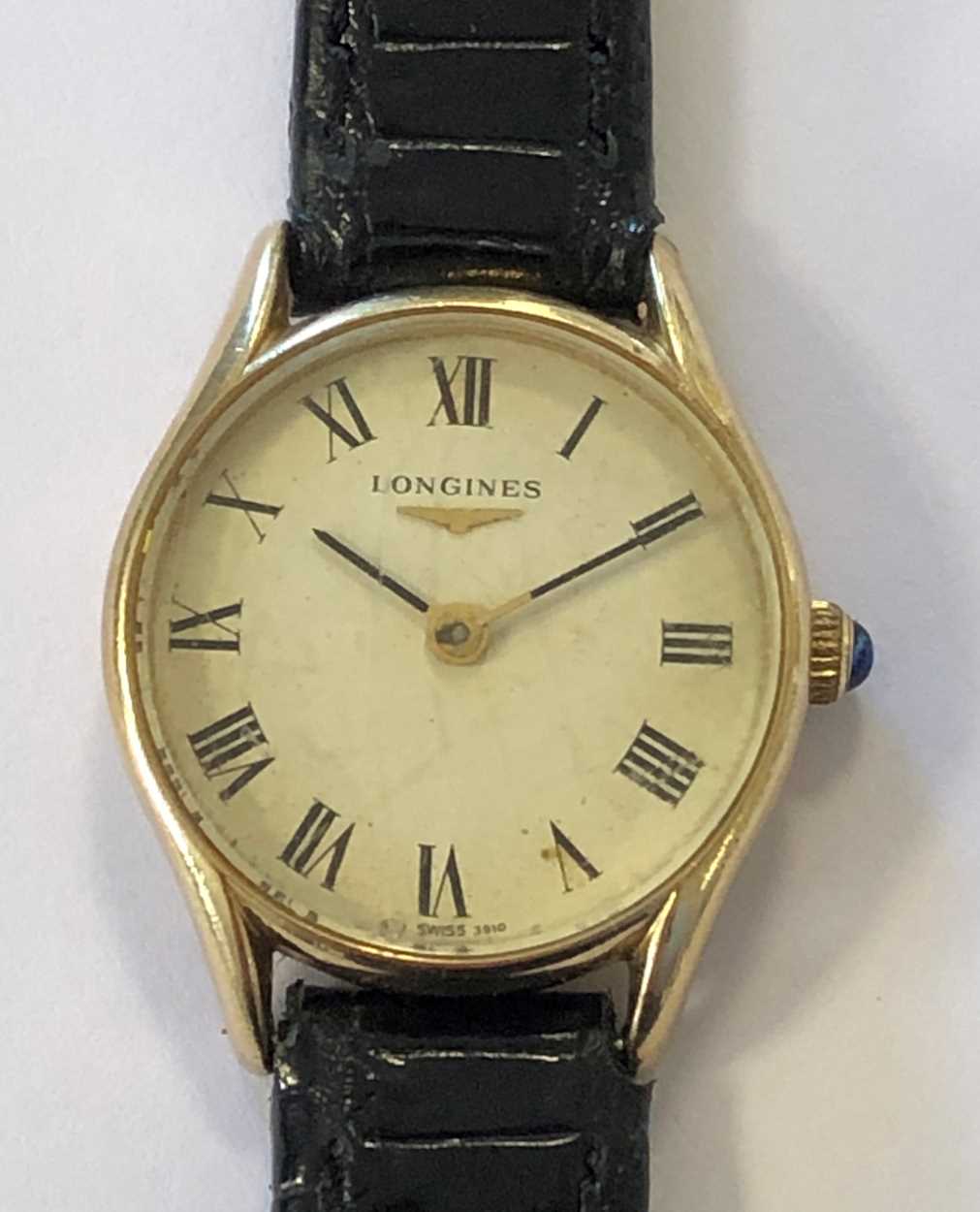 Longines - A lady's 9ct gold wristwatch, - Image 2 of 6