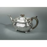 An Edward VII silver teapot,