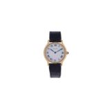 Cartier - a gentleman's 18ct gold wristwatch,