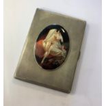 A 20th century silver pocket cigarette case,