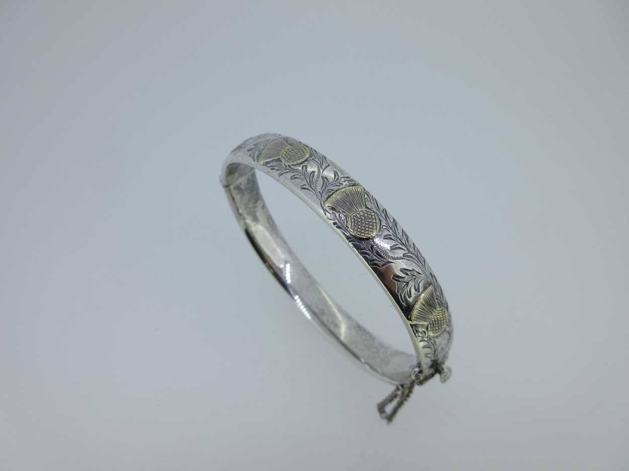 Two Scottish themed jewels of hallmarked silver, - Image 4 of 7