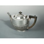 An Edward VII silver teapot,