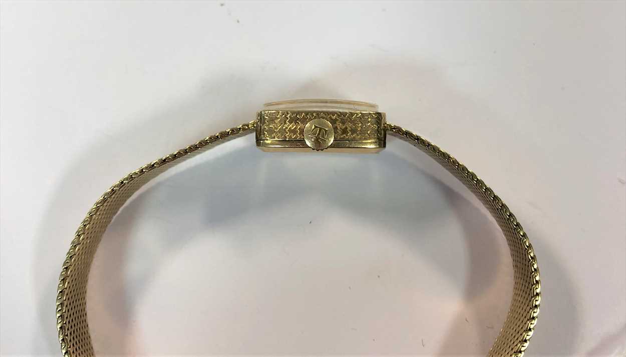 Tissot - A lady's 9ct gold wristwatch, - Image 4 of 8