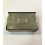 A Victorian silver snuff box by Taylor & Perry,