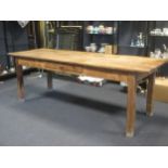 A 19th century farmhouse table 77.5 x 223 x 77cm