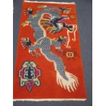 Five assorted Chinese rugs,