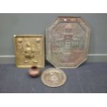 An early 20th century pierced brass Indian brass tray,