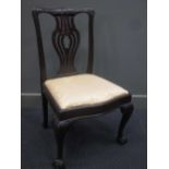 A George III mahogany dining chair