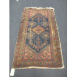 A Hamadan carpet and another (2)