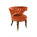 A mid Victorian armchair,