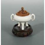 A Chinese Dehua-type tripod censer, Qing Dynasty,