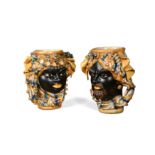 A pair of Beznik Harizi pottery vases,
