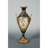 A Sévres two-handled ormolu and gilt metal mounted vase, circa 1900,