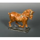 An 18th century Ralph Wood creamware model of a horse,