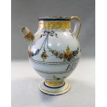 An 18th century Savona Syrup jar,