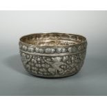 A Burmese (Myanmar) silver bowl, 'Thabeik', circa 1900,