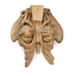 Two similar 17th century style carved oak appliqué, 19th century,