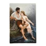 A Continental porcelain plaque,