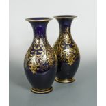 A pair of Worcester Kerr & Binns vases,