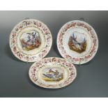 A set of seven Derby plates, circa 1805